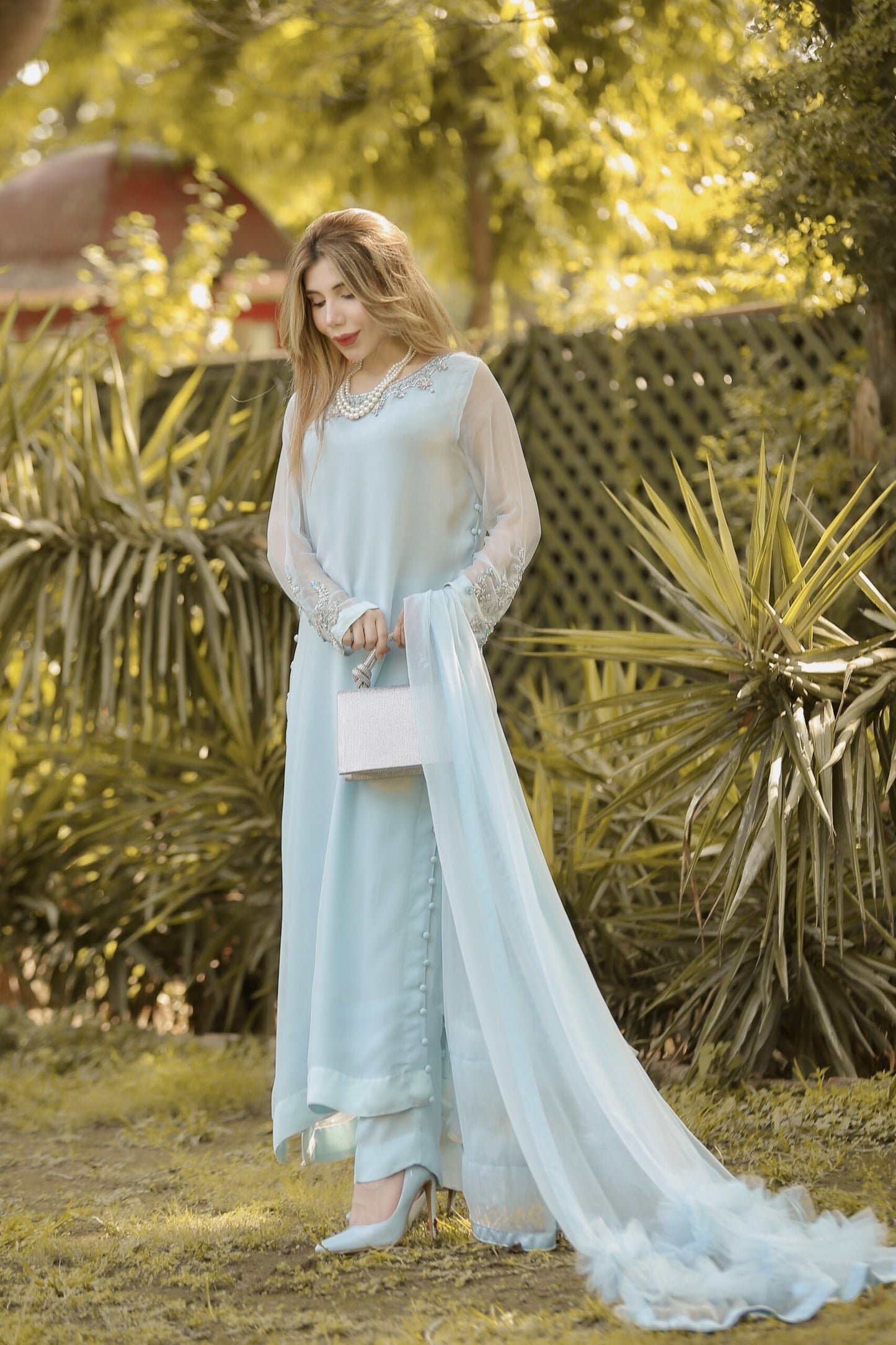 Ice Blue Frill