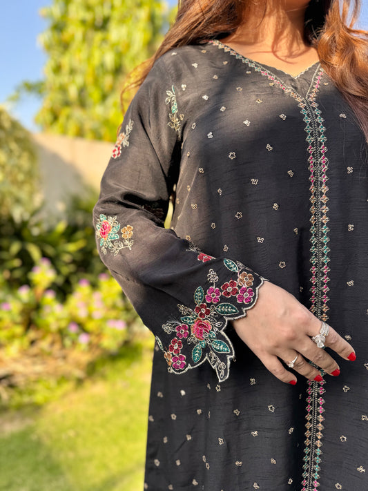 Black Kaftan Shirt