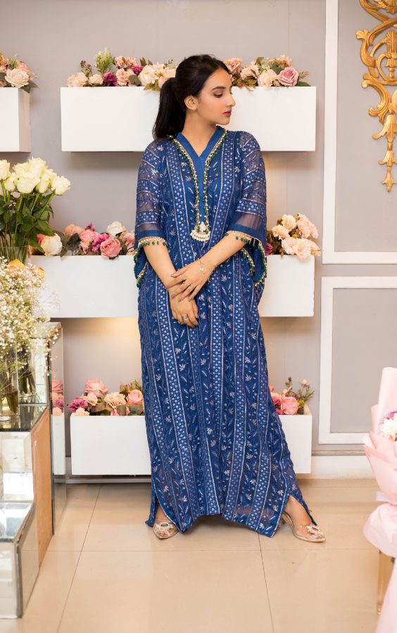 Sapphire Blue Kaftan