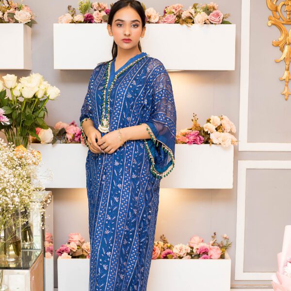 Sapphire Blue Kaftan