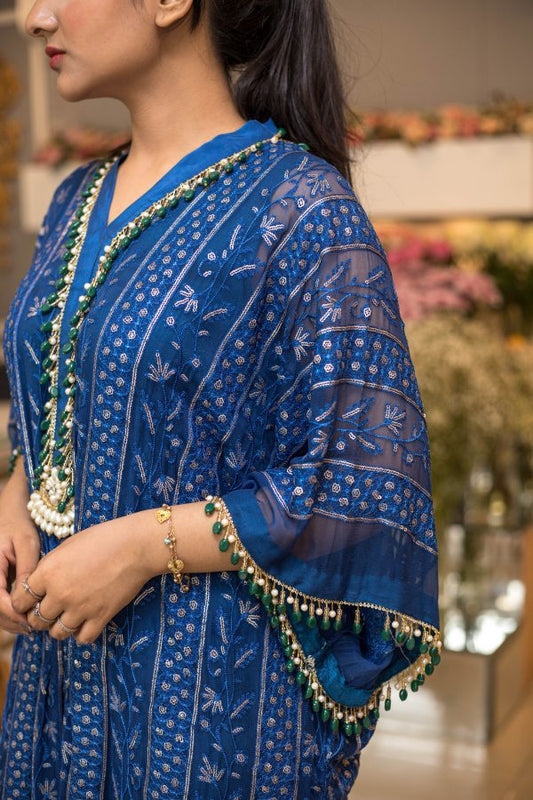 Sapphire Blue Kaftan