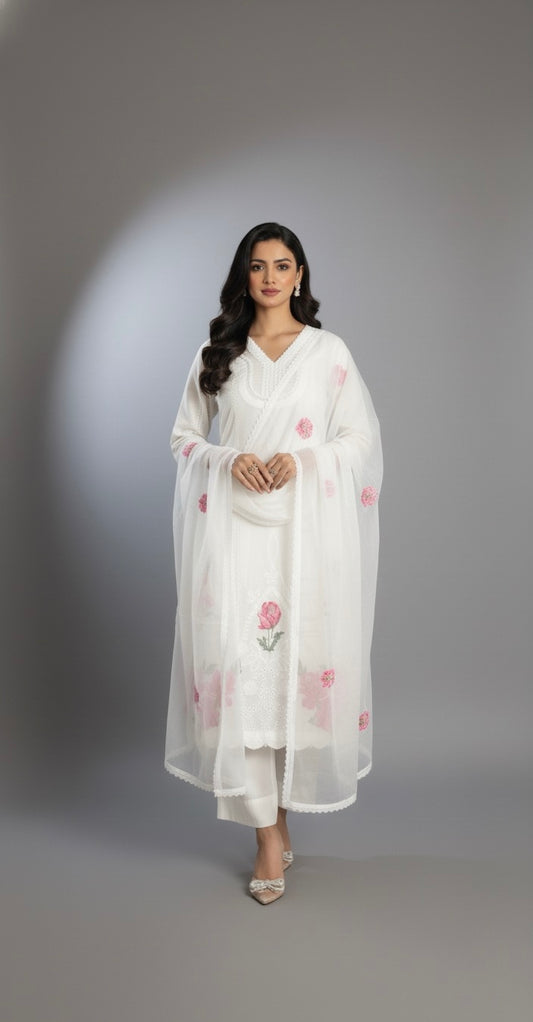 White Kari (Unstitched)