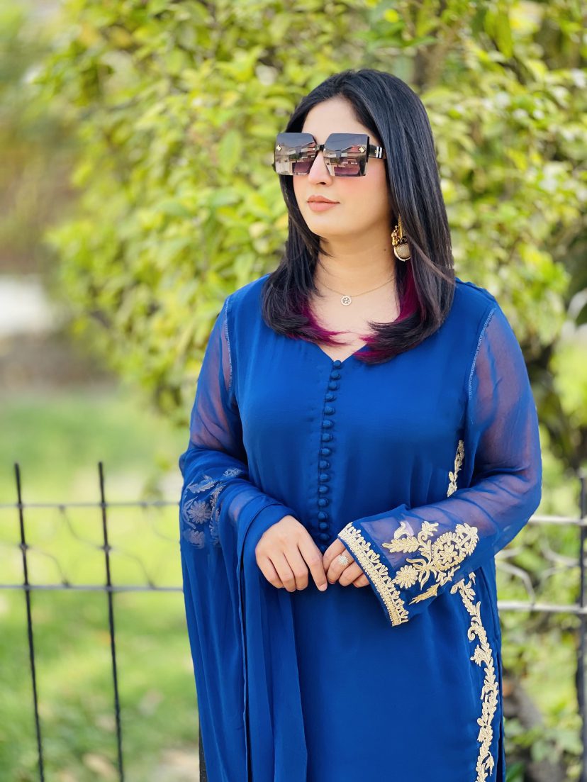 Neela Doriya Chiffon
