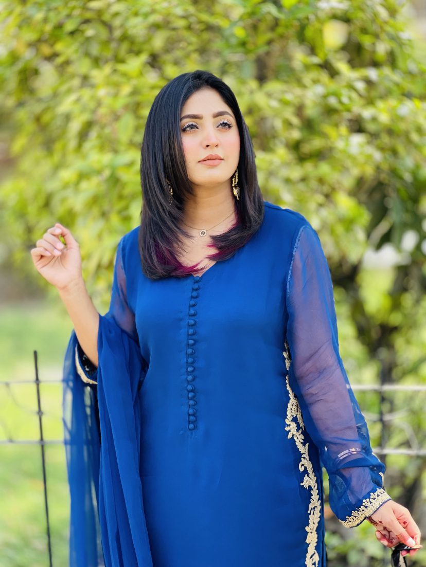 Neela Doriya Chiffon
