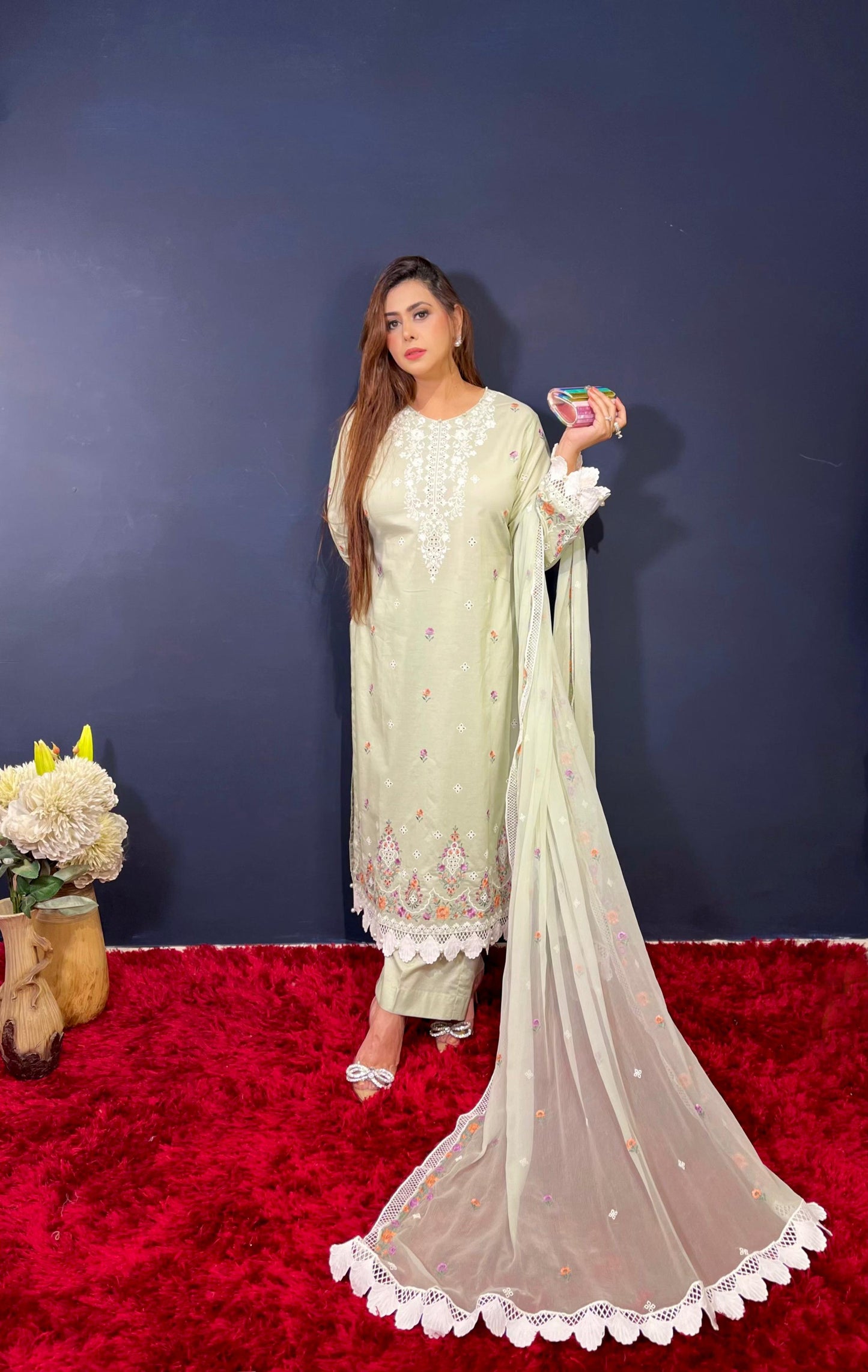 Green Kari (Unstitched)