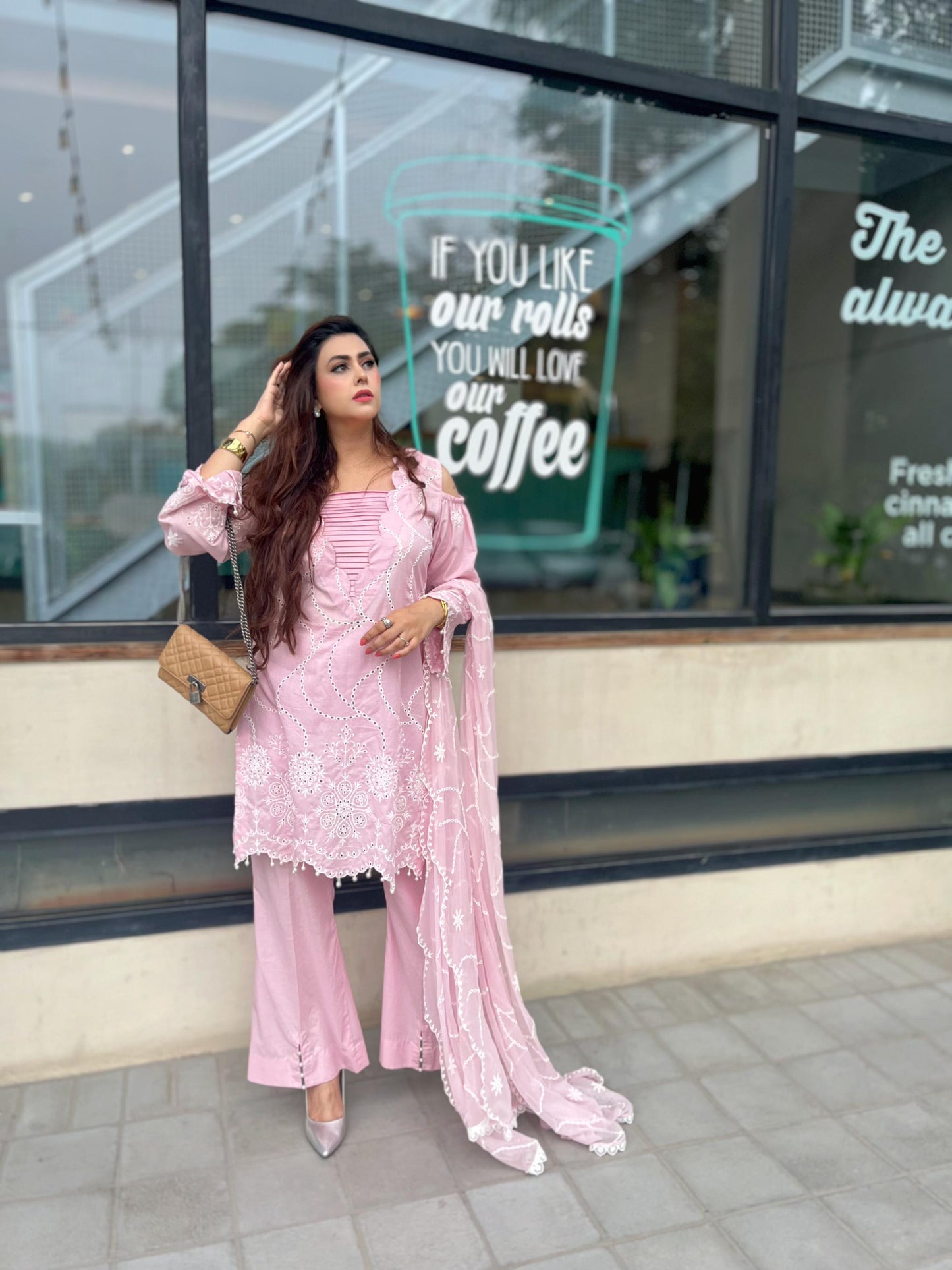 Powder Pink Kari (Unstitched)