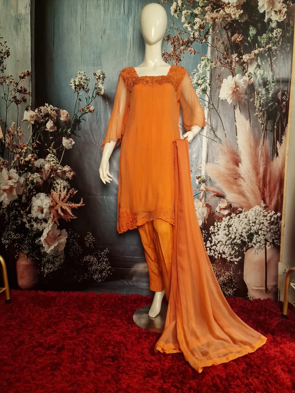 Orange cutwork