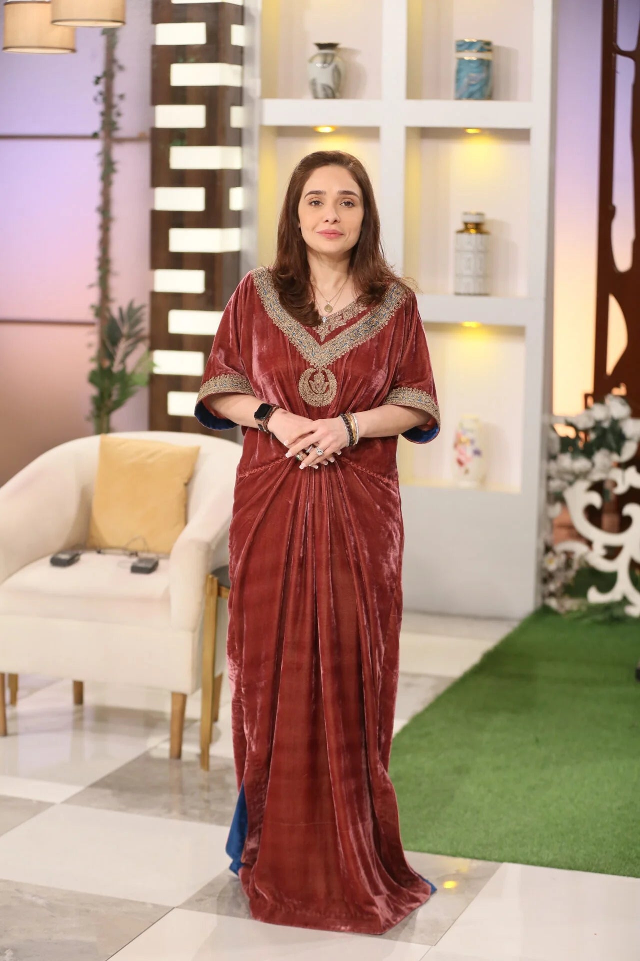 Dori Work Kaftan (Rust)