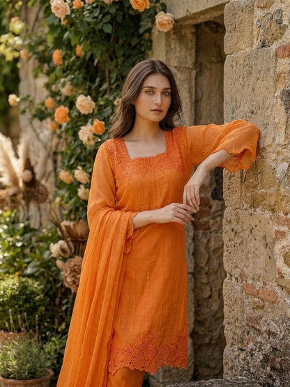 Orange cutwork