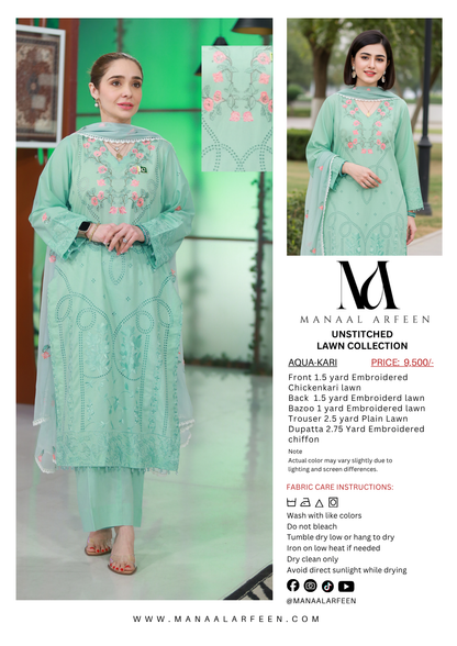 Aqua Kari (Unstitched)