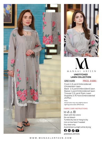 Grey Kari (Unstitched)