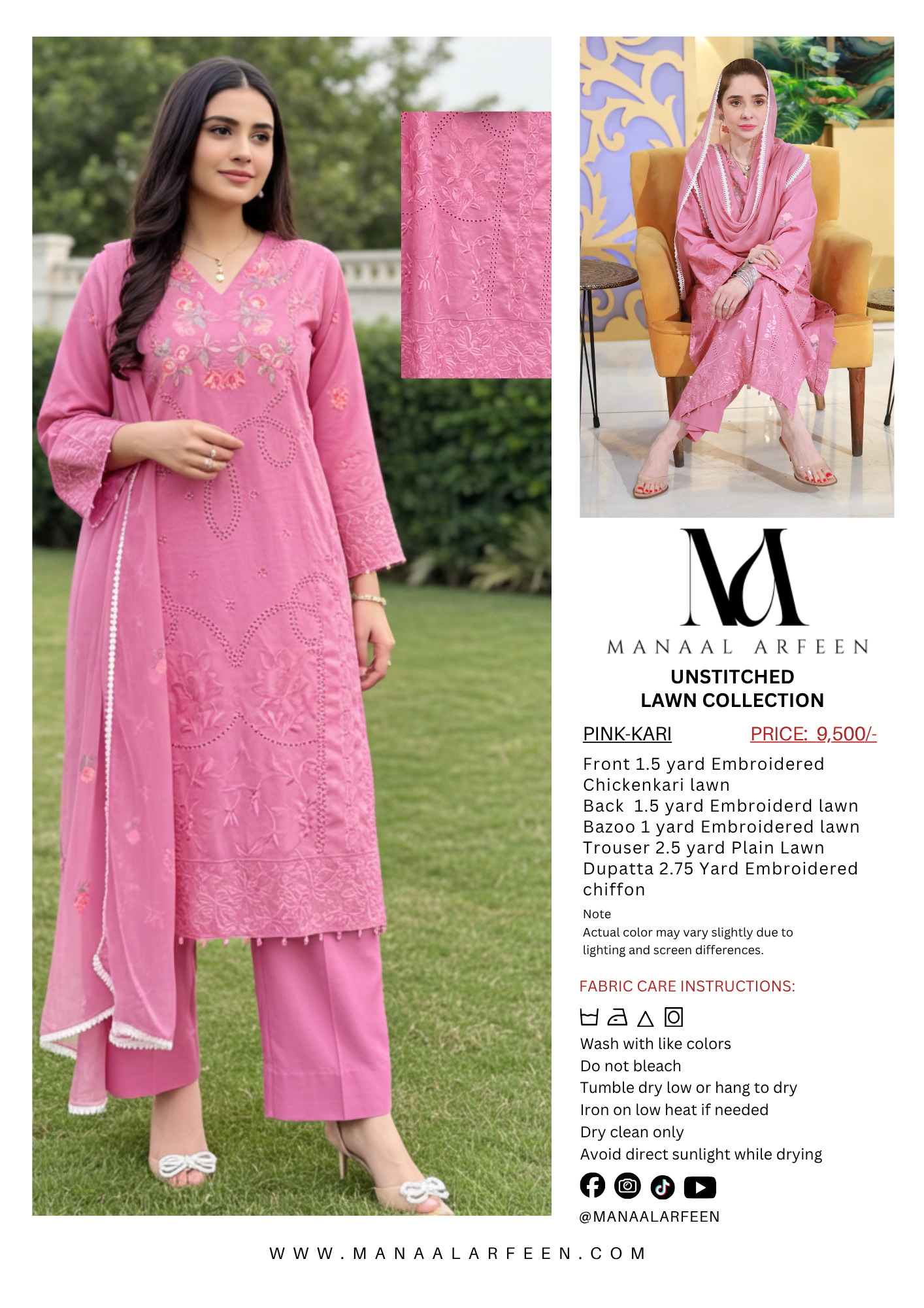 Pink Kari (Unstitched)