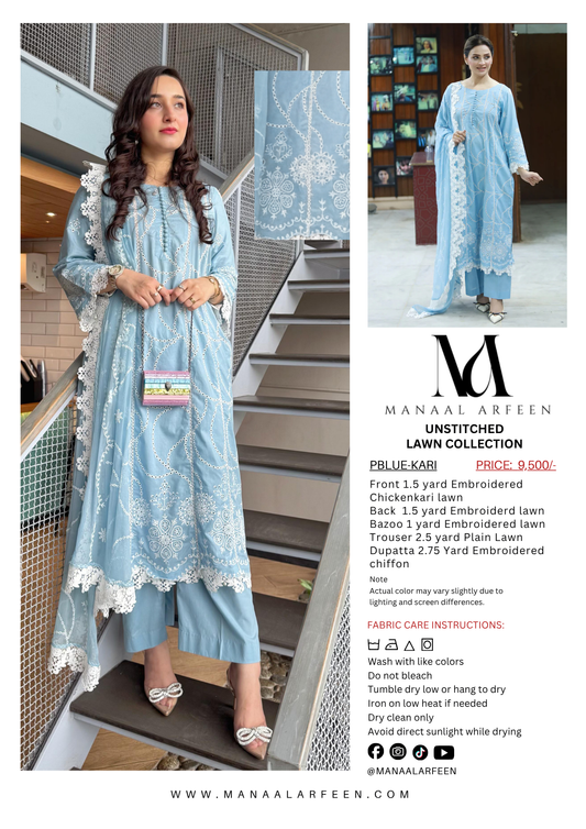 Blue Kari (Unstitched)