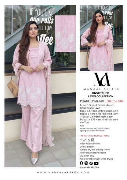 Powder Pink Kari (Unstitched)