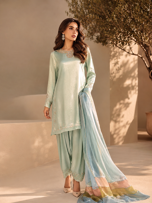 Mint Green Silk Luxe