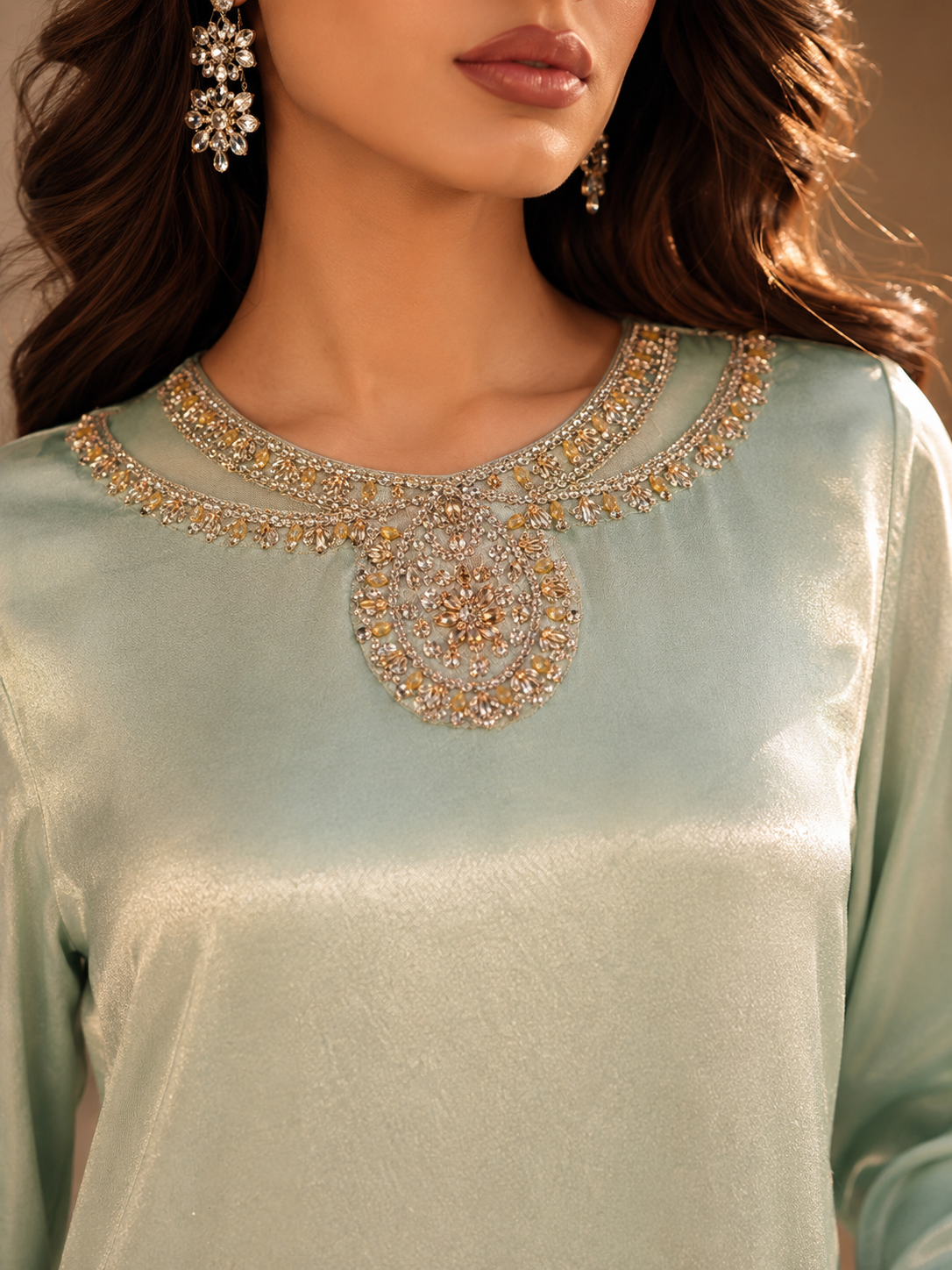 Mint Green Silk Luxe