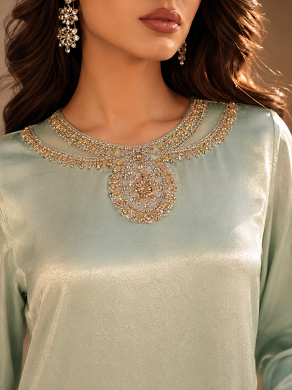 Mint Green Silk Luxe