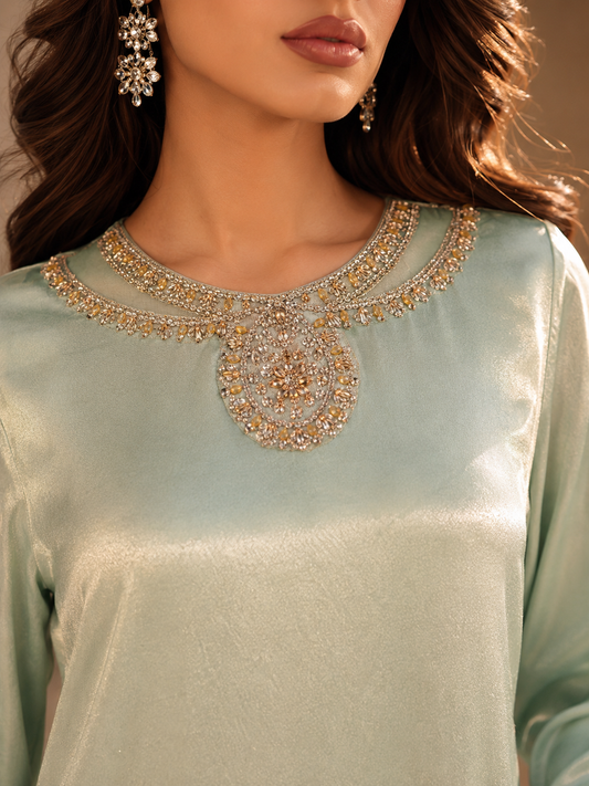 Mint Green Silk Luxe