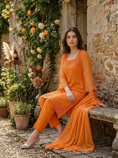 Orange cutwork