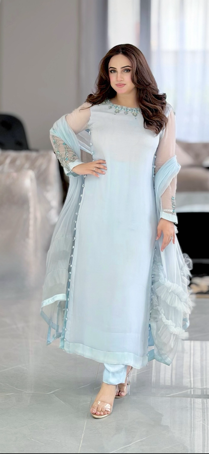 Ice Blue Frill