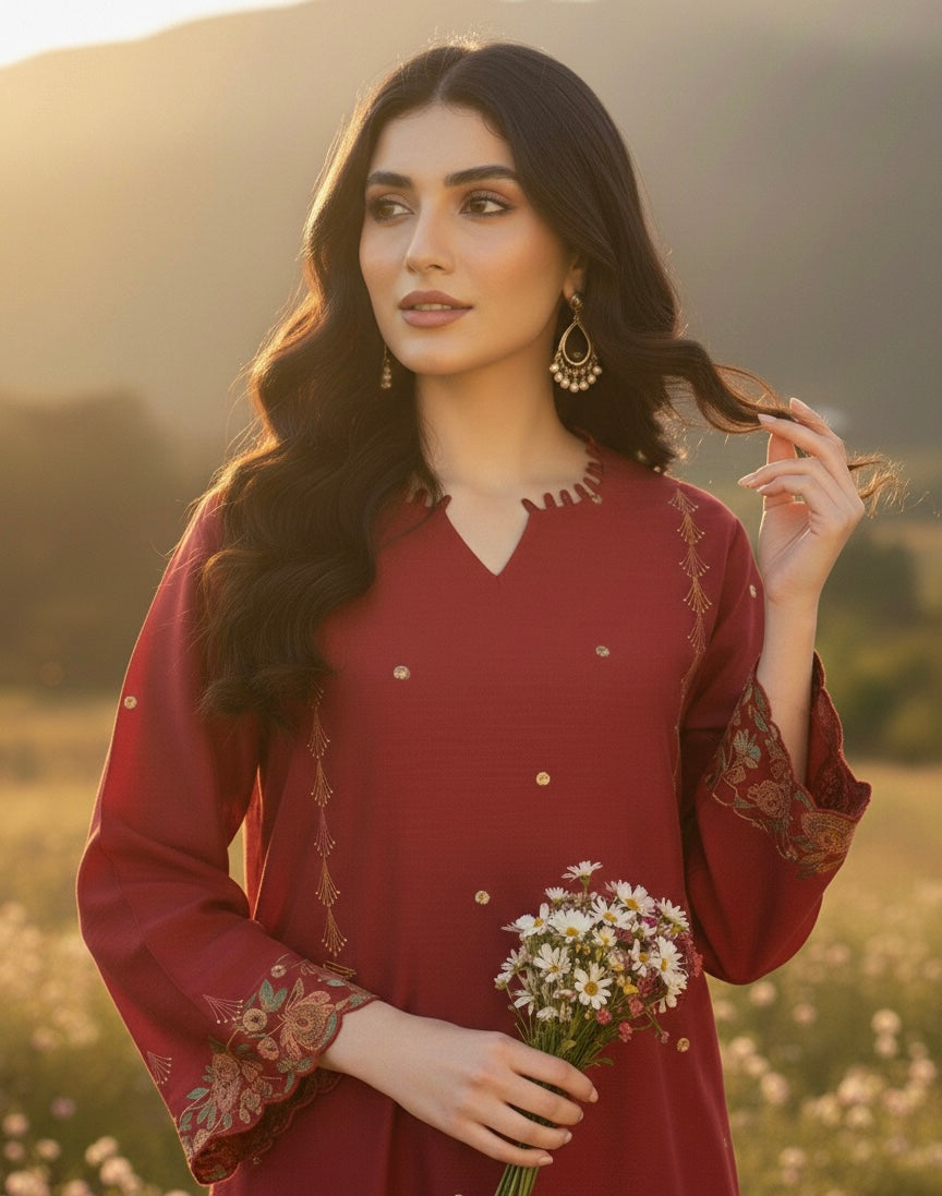 Magenta Kaftan Shirt