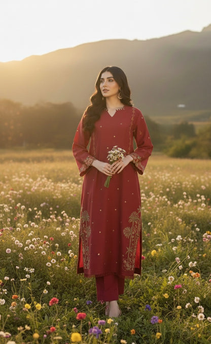 Magenta Kaftan Shirt