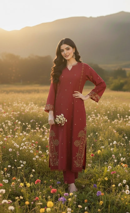 Magenta Kaftan Shirt