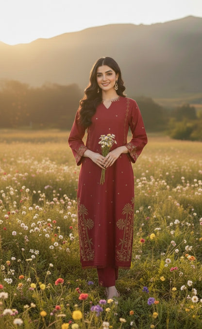 Magenta Kaftan Shirt