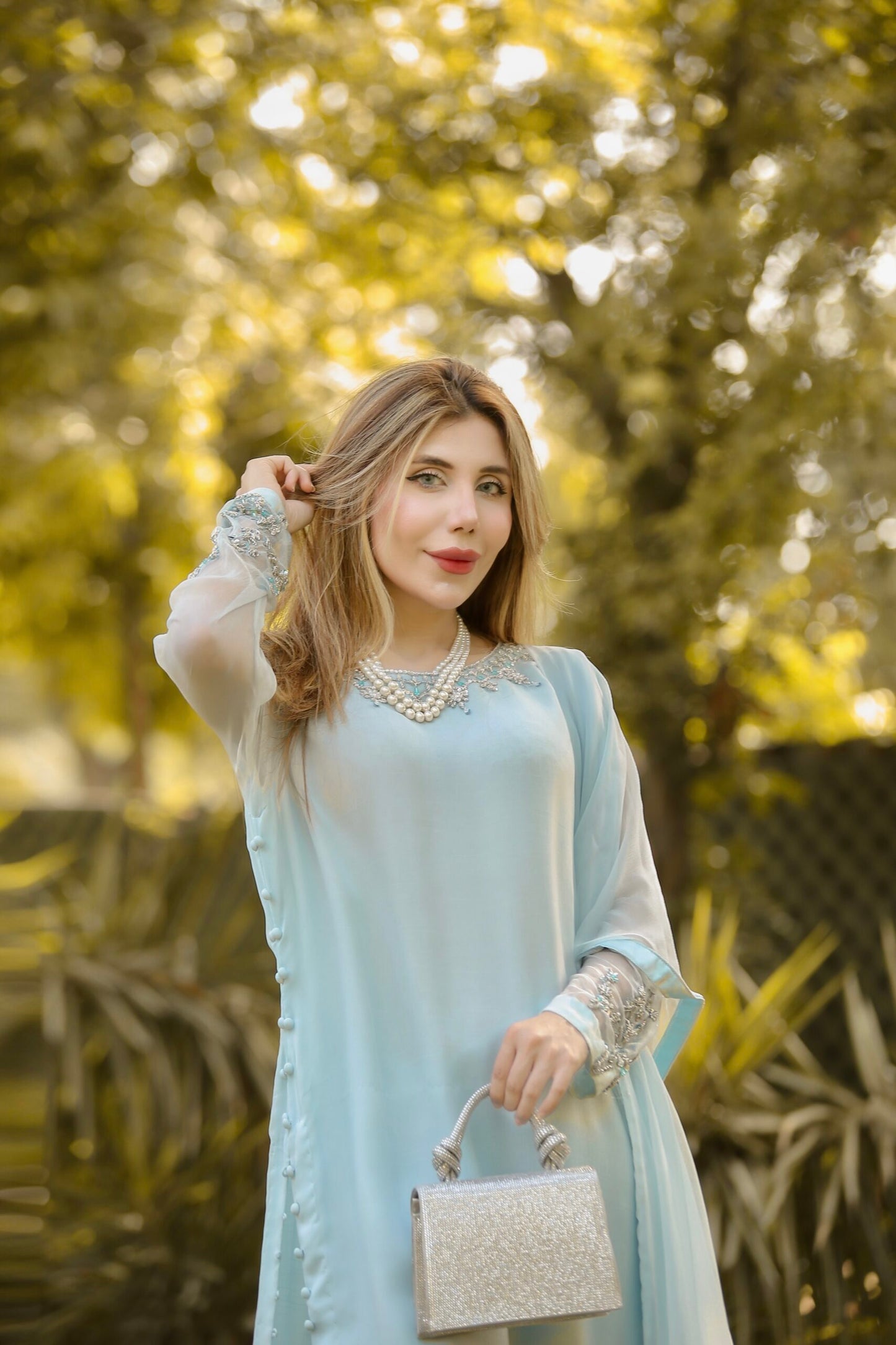 Ice Blue Frill