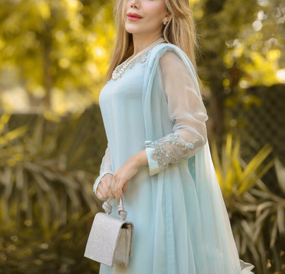 Ice Blue Frill