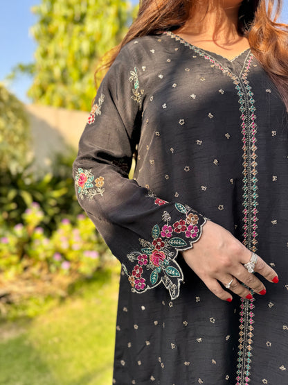 Black Kaftan Shirt