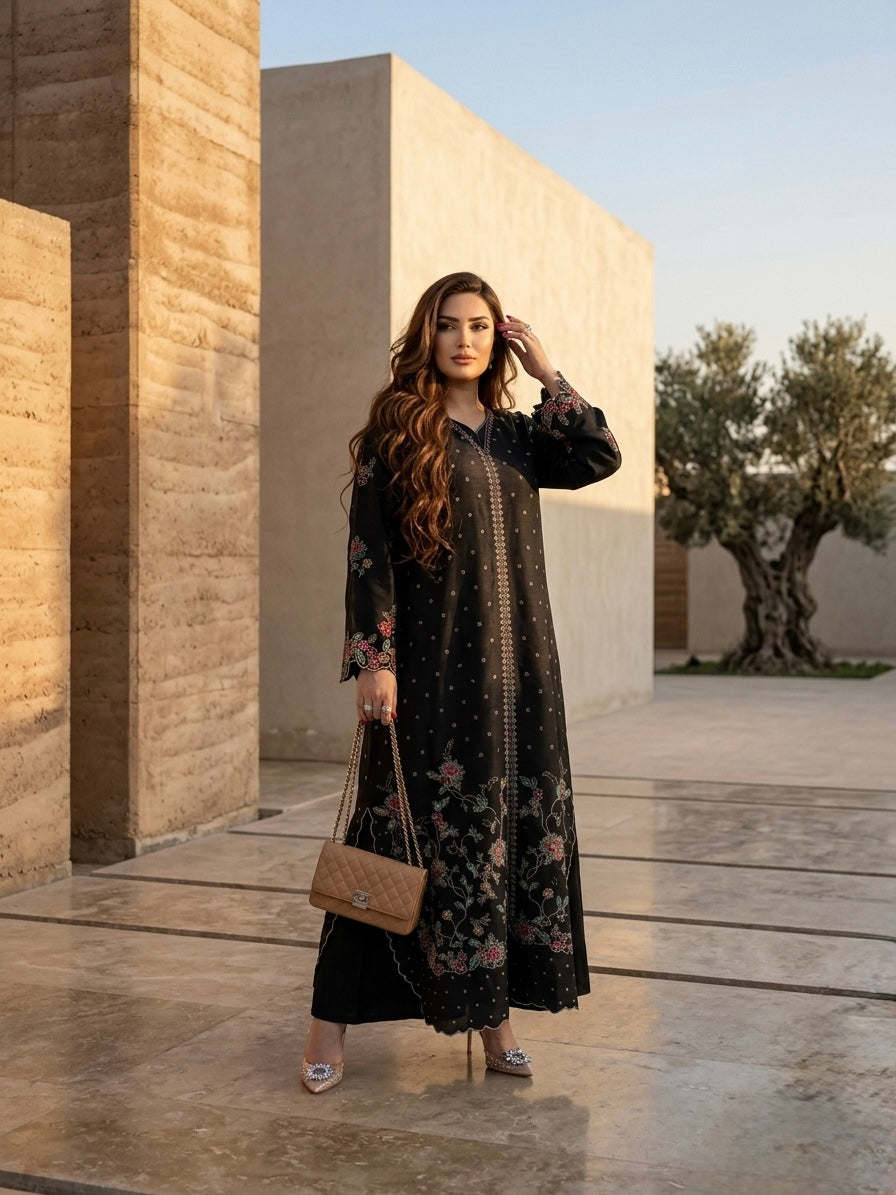 Black Kaftan Shirt
