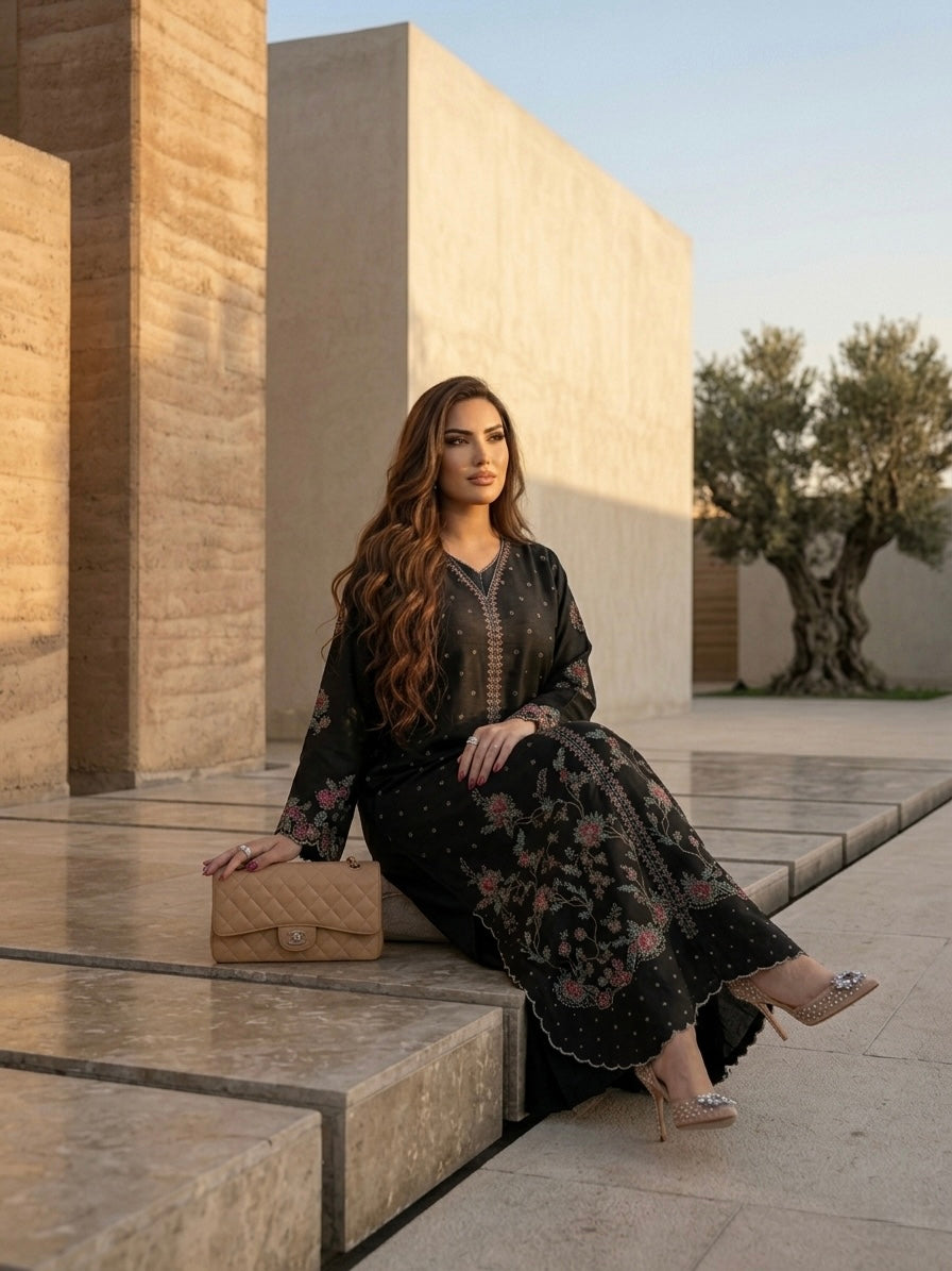 Black Kaftan Shirt