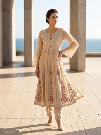 Elegant block printed