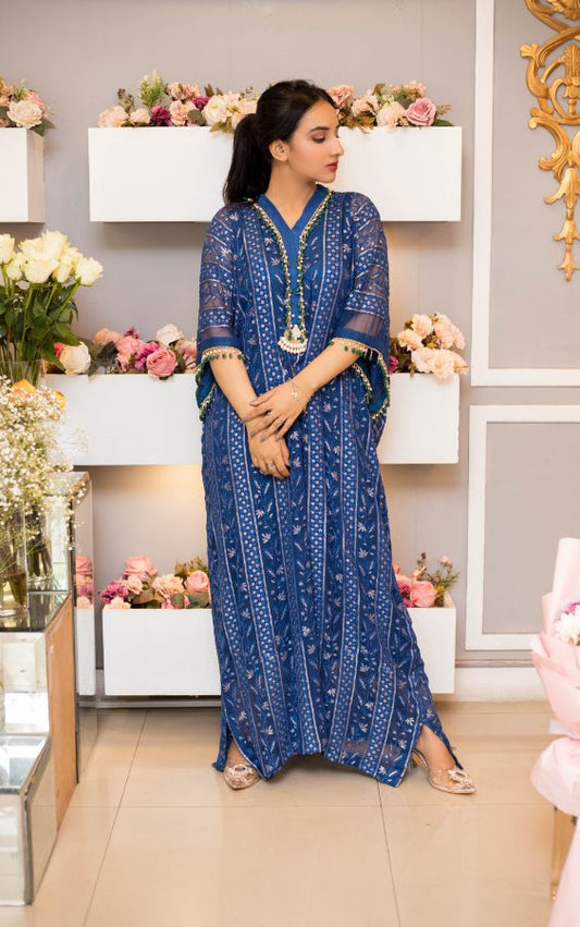 Sapphire Blue Kaftan