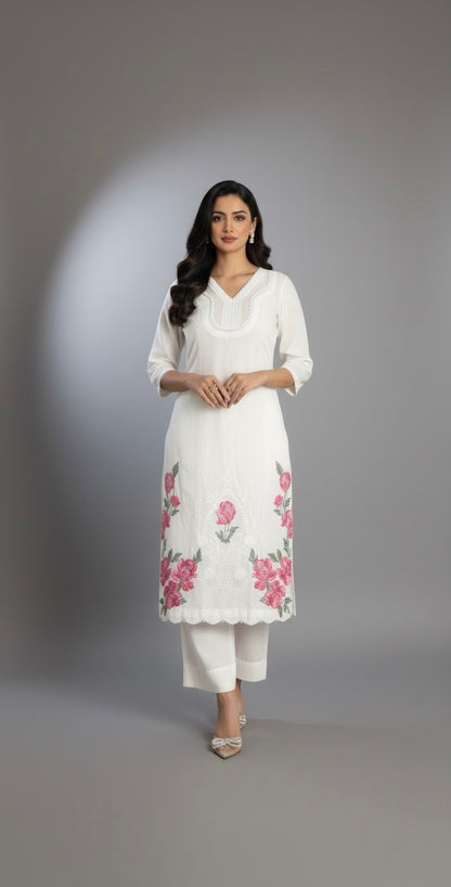 White Kari (Unstitched)