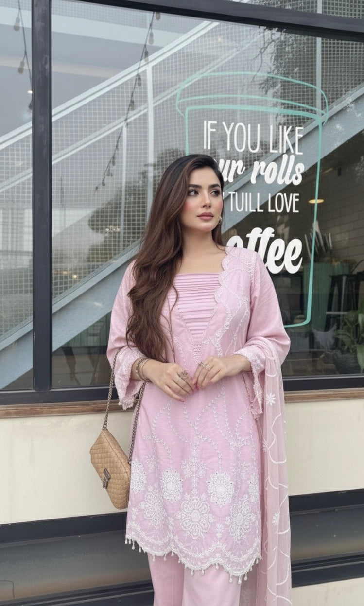 Powder Pink Kari (Unstitched)