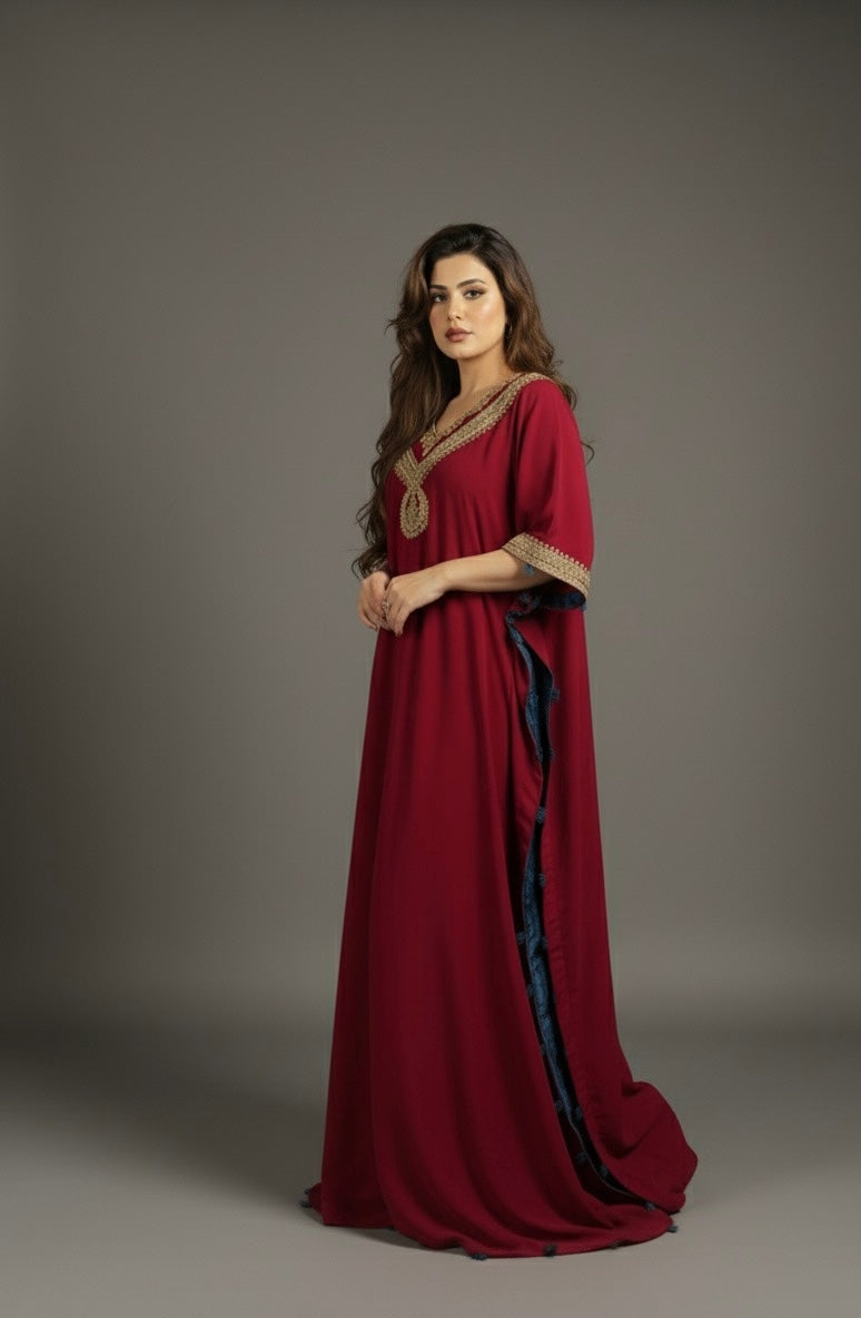 Dori Work Kaftan Red