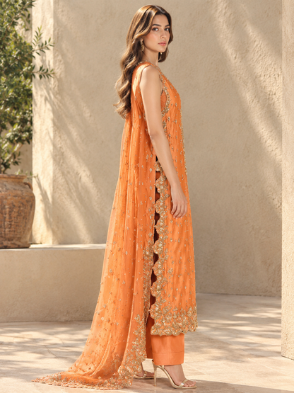 Orange dabka ensemble
