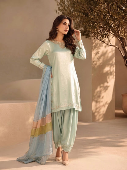 Mint Green Silk Luxe