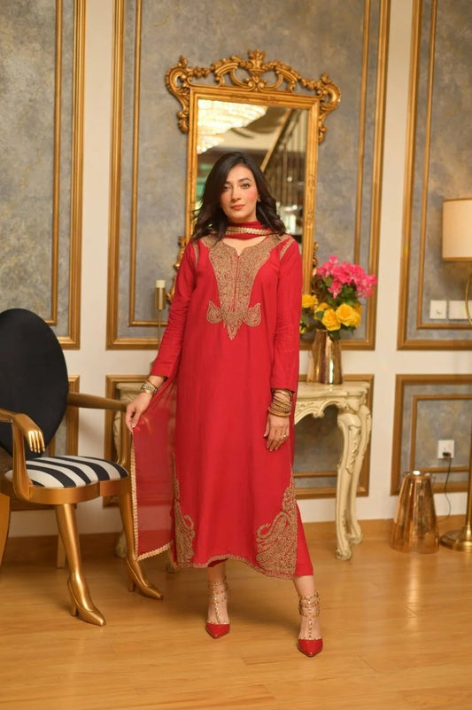 Lal Doriya Cotton Net