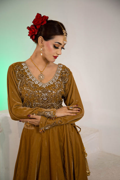 Velvet Lehnga Set