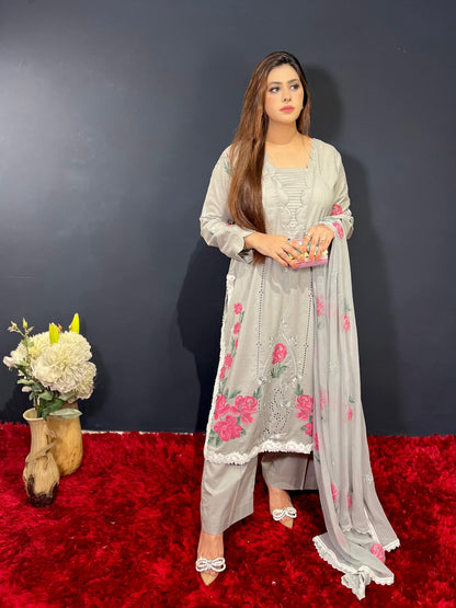Grey Kari (Unstitched)