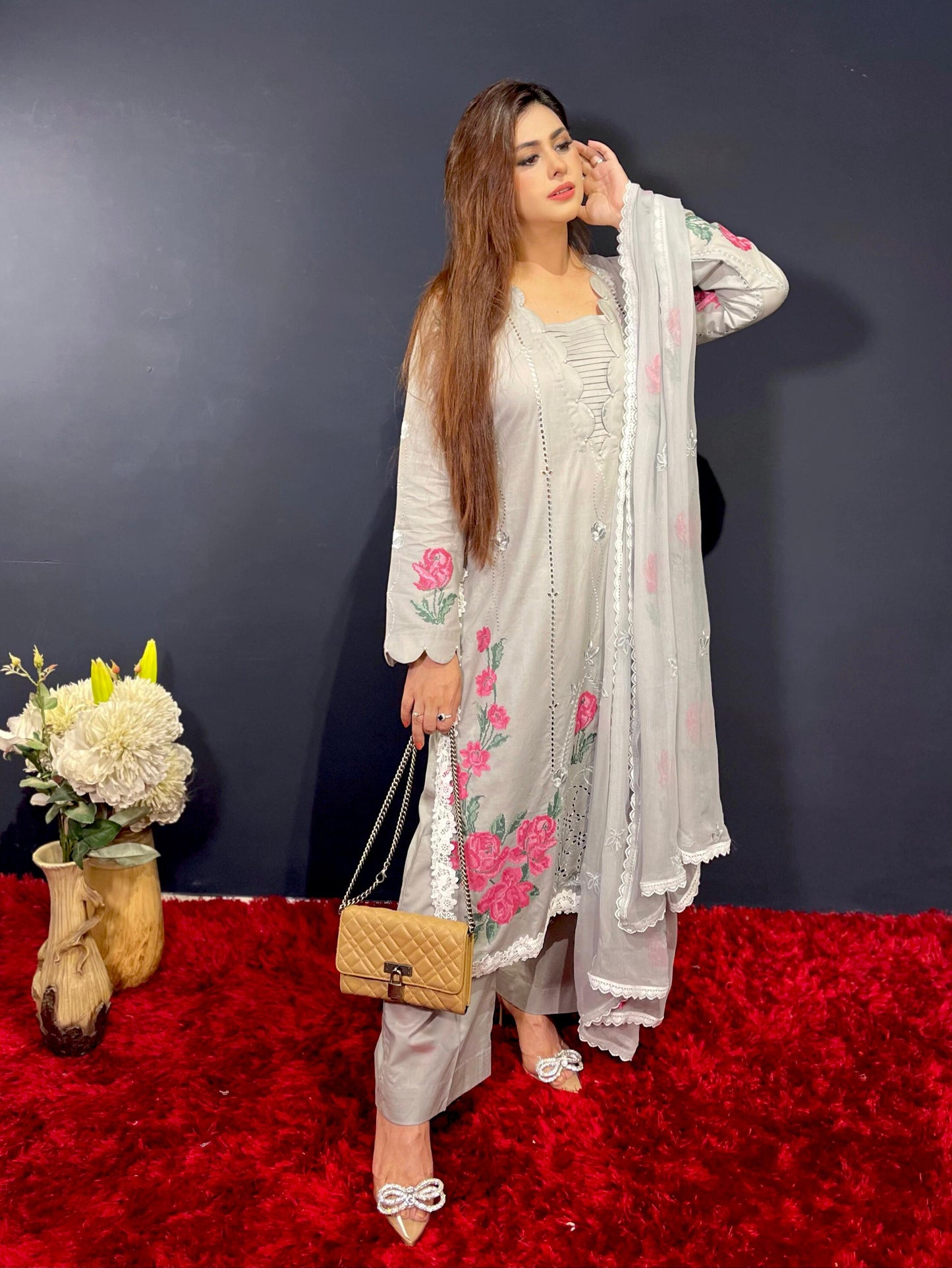 Grey Kari (Unstitched)