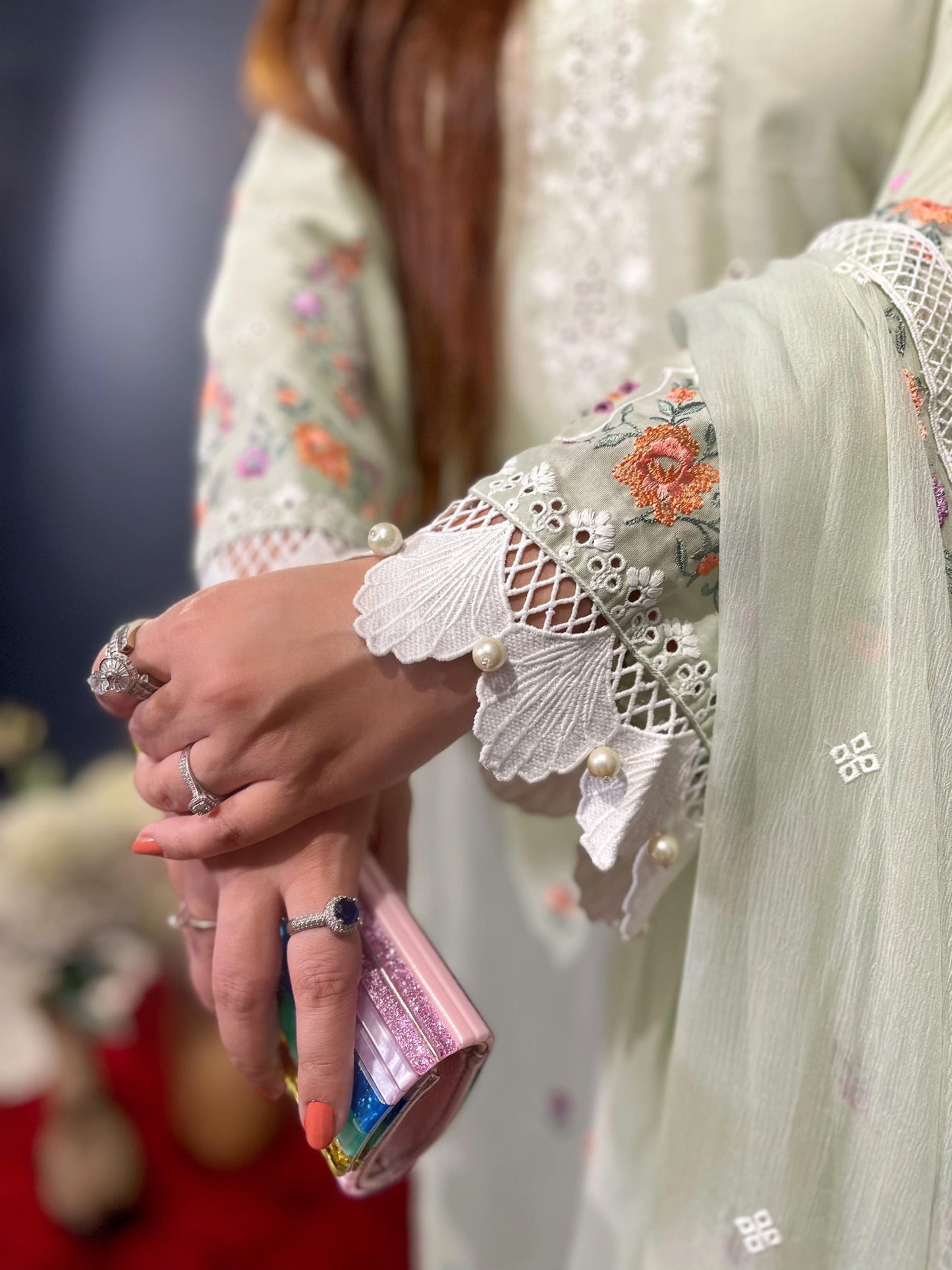 Green Kari (Unstitched)