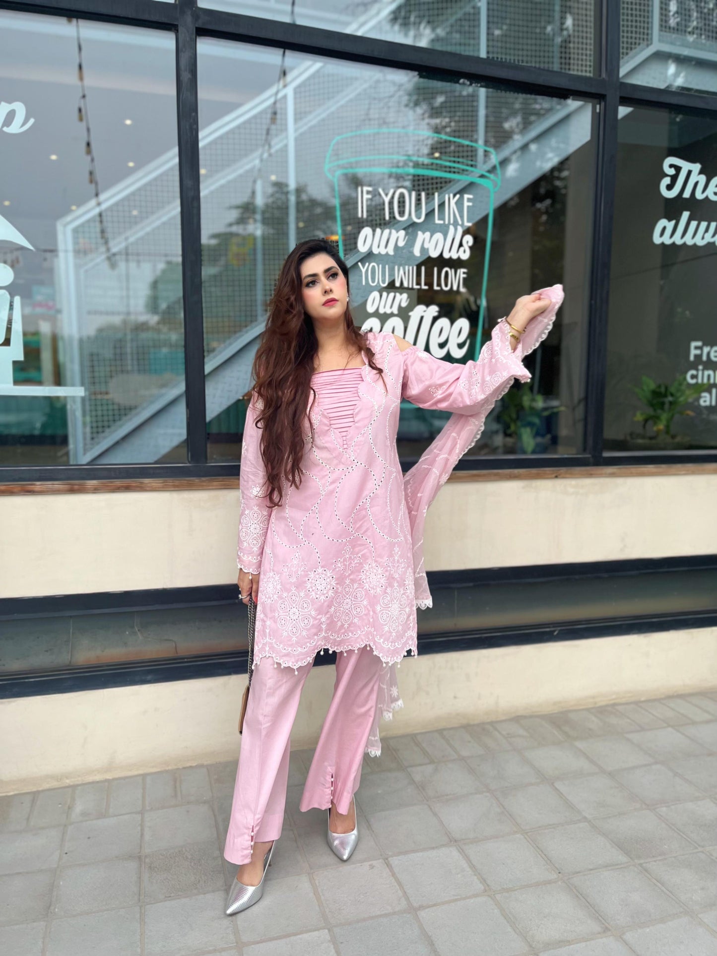 Powder Pink Kari (Unstitched)