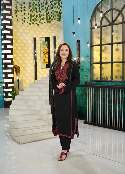 Black kashmiri karandi set