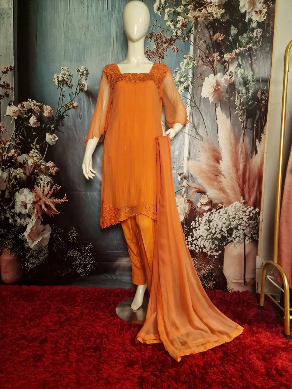 Orange cutwork