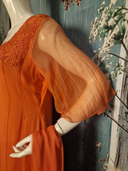 Orange cutwork