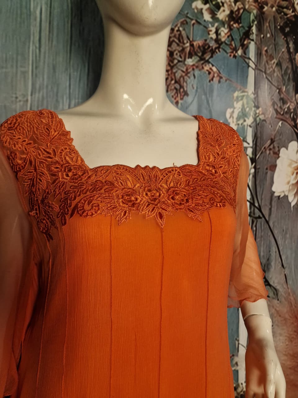 Orange cutwork